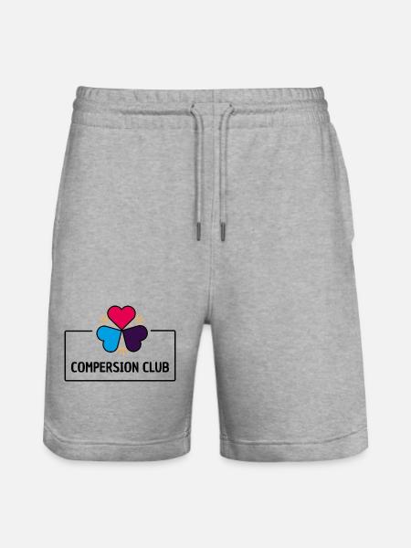 Compersion Club - Polyamorie - Stanley/Stella Unisex Bio Joggingshorts Trainer - Grau meliert