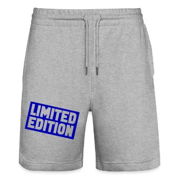 Limitierte Sternedition Druck - Stanley/Stella Unisex Bio Joggingshorts Trainer  - Grau meliert - Vorne - Nik (191cm) & Marisol (170cm)