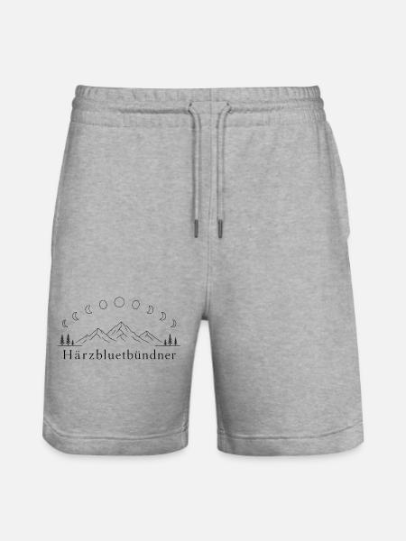 Bündner - Stanley/Stella Unisex Bio Joggingshorts Trainer - Grau meliert