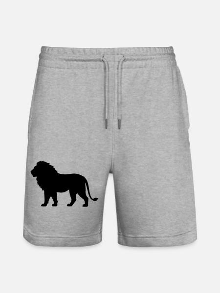 Löwe - Stanley/Stella Unisex Bio Joggingshorts Trainer - Grau meliert