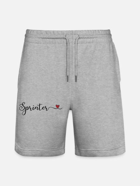 Sprinter - Stanley/Stella Unisex Bio Joggingshorts Trainer - Grau meliert
