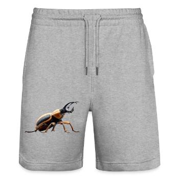 Maikäfer Süßer Hirschkäfer Nashornkäfer Insekten - Stanley/Stella Trainer Unisex Organic Jogging Shorts - heather grey - Front - Nik (191cm) & Marisol (170cm)