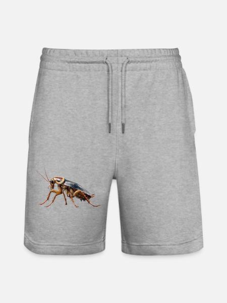 cockroach cockroach insects cockroach cockroaches - Stanley/Stella Trainer Unisex Organic Jogging Shorts - heather grey