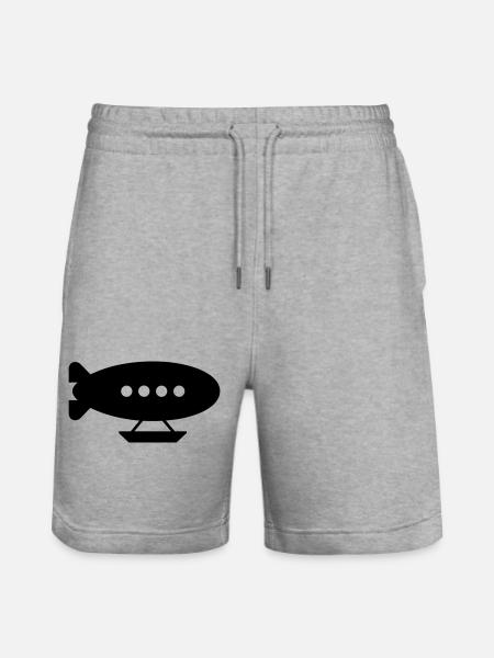 Luftschiff - Stanley/Stella Unisex Bio Joggingshorts Trainer - Grau meliert