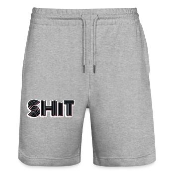 Scheiße - Stanley/Stella Unisex Bio Joggingshorts Trainer  - Grau meliert - Vorne - Nik (191cm) & Marisol (170cm)