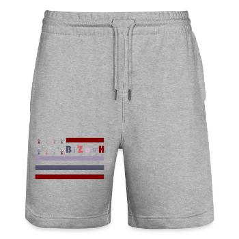 BiZouH - GHD Liesliv - 03 - Stanley/Stella Trainer Unisex Organic Jogging Shorts - heather grey - Front - Nik (191cm) & Marisol (170cm)