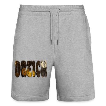 Dreich - Stanley/Stella Unisex Bio Joggingshorts Trainer  - Grau meliert - Vorne - Nik (191cm) & Marisol (170cm)