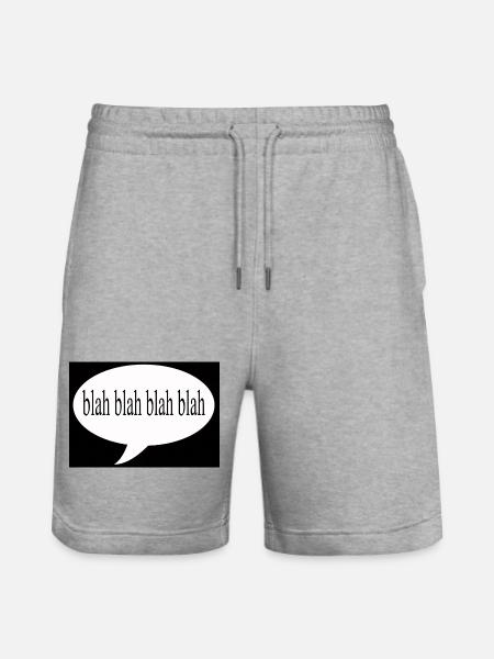 Blah Blah Blah - Stanley/Stella Trainer Unisex Organic Jogging Shorts - heather grey