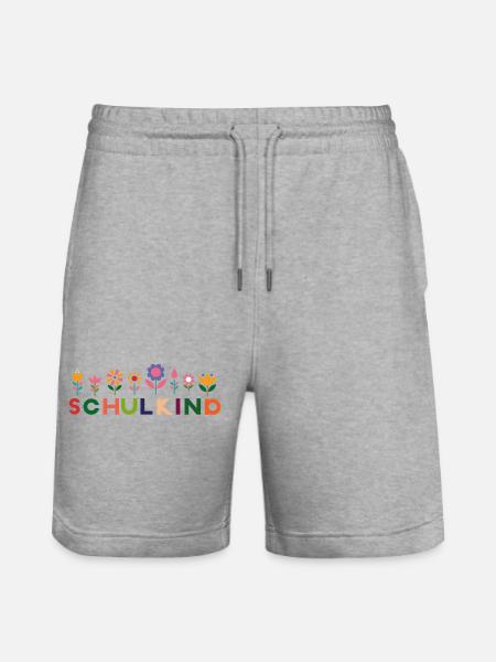 Schulkind - Stanley/Stella Unisex Bio Joggingshorts Trainer - Grau meliert