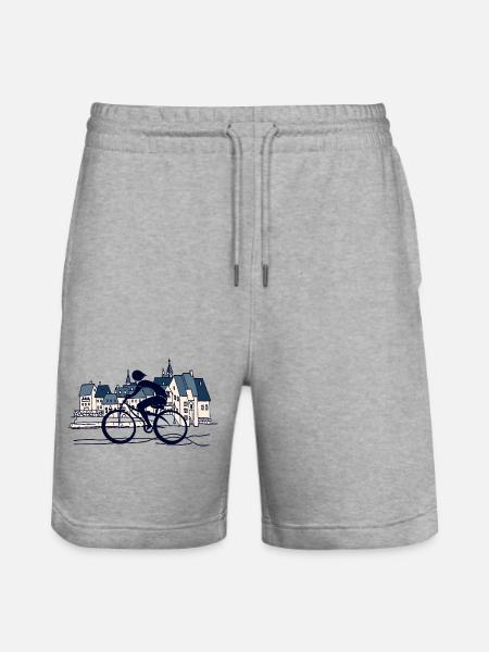 Cyclist - Stanley/Stella Trainer Unisex Organic Jogging Shorts - heather grey