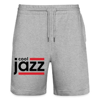 Jazz cool - Short de jogging bio TRAINER Stanley/Stella unisexe - gris chiné - Devant - Nik (191cm) & Marisol (170cm)