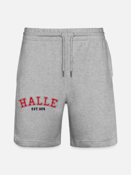 Halle fondée en 1976 - Short de jogging bio TRAINER Stanley/Stella unisexe - gris chiné