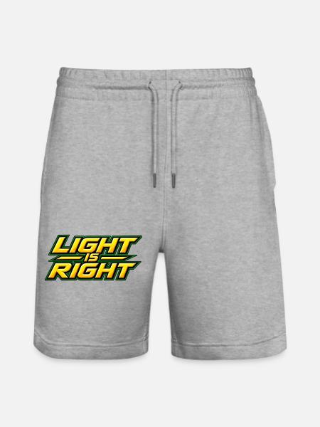 Light is right - Stanley/Stella Trainer Unisex Organic Jogging Shorts - heather grey
