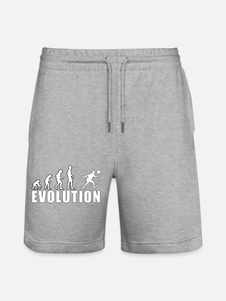 Evolution Padel Professional History Gift - Stanley/Stella Trainer Unisex Organic Jogging Shorts - heather grey