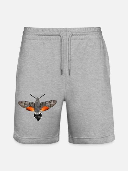 Papillon colibri Macroglossum stellatarum - Short de jogging bio TRAINER Stanley/Stella unisexe - gris chiné