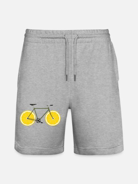 Vélo Vélo Citrons Drôles - Short de jogging bio TRAINER Stanley/Stella unisexe - gris chiné