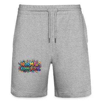 Le normal peut être n’importe quel motif de graffiti - Short de jogging bio TRAINER Stanley/Stella unisexe - gris chiné - Devant - Nik (191cm) & Marisol (170cm)