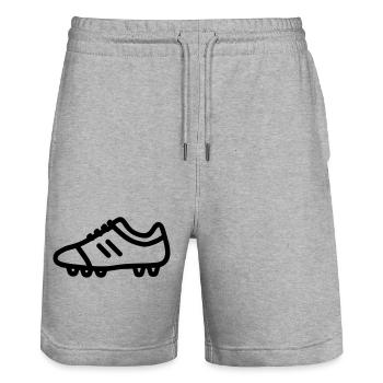 chaussure de football crampons - Short de jogging bio TRAINER Stanley/Stella unisexe - gris chiné - Devant - Nik (191cm) & Marisol (170cm)
