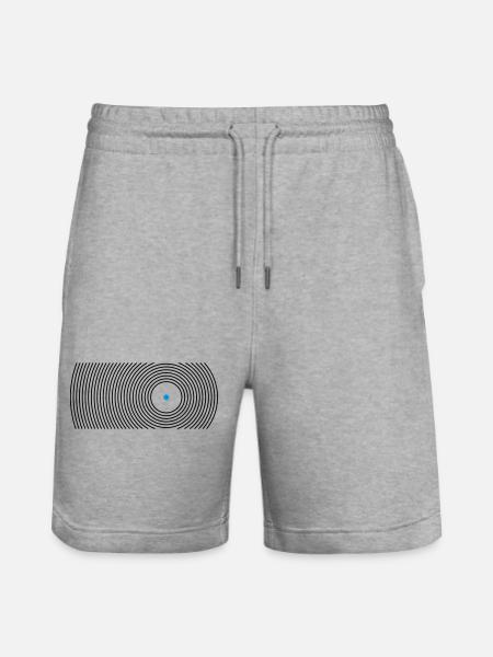 round - Stanley/Stella Trainer Unisex Organic Jogging Shorts - heather grey