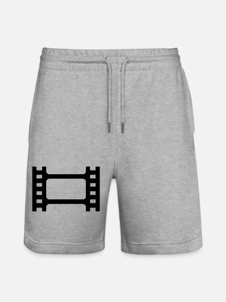 short film - Stanley/Stella Trainer Unisex Organic Jogging Shorts - heather grey