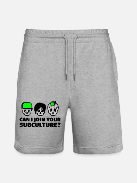 subculture - Stanley/Stella Trainer Unisex Organic Jogging Shorts - heather grey