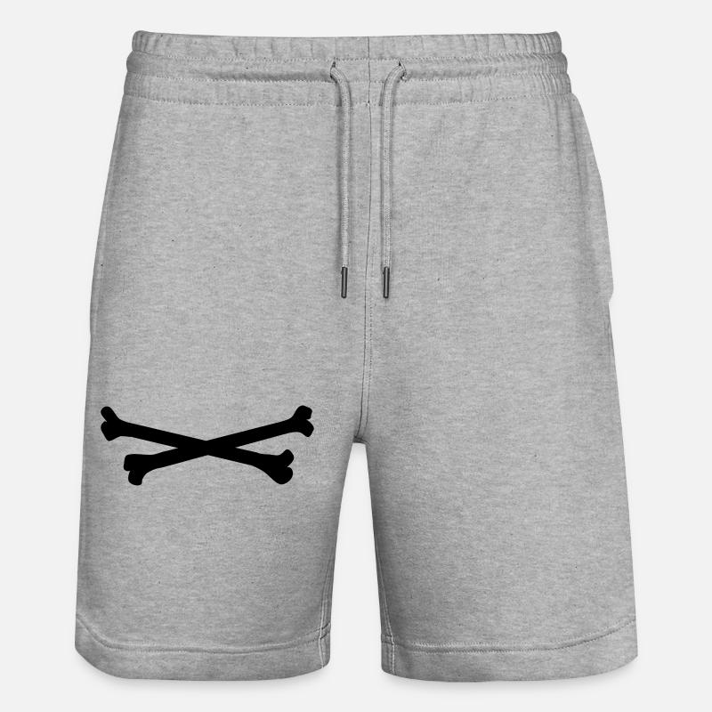 bones - Short de jogging bio TRAINER Stanley/Stella unisexe - gris chiné