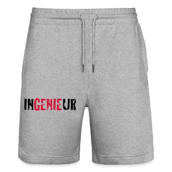 ingenieur - Stanley/Stella Unisex Bio Joggingshorts Trainer  - Grau meliert - Vorne - Nik (191cm) & Marisol (170cm)
