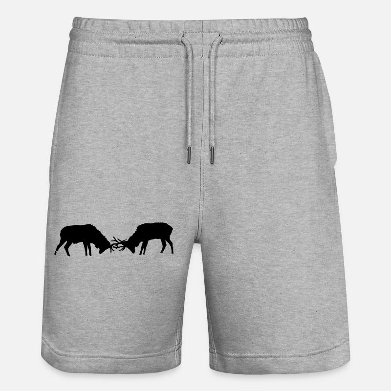 deer - Short de jogging bio TRAINER Stanley/Stella unisexe - gris chiné