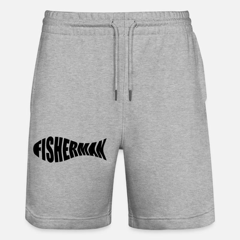 pêcheur à la ligne - Short de jogging bio TRAINER Stanley/Stella unisexe - gris chiné