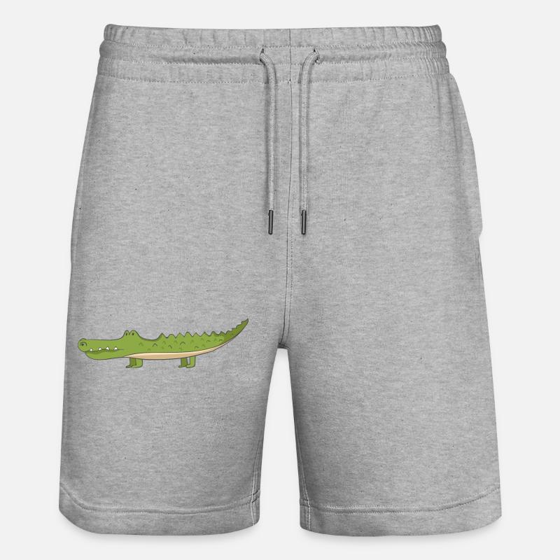 Crocodile - Short de jogging bio TRAINER Stanley/Stella unisexe - gris chiné