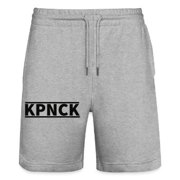 Köpenick KPNCK Berlin Stadt Design - Stanley/Stella Trainer Unisex Organic Jogging Shorts - heather grey - Front - Nik (191cm) & Marisol (170cm)