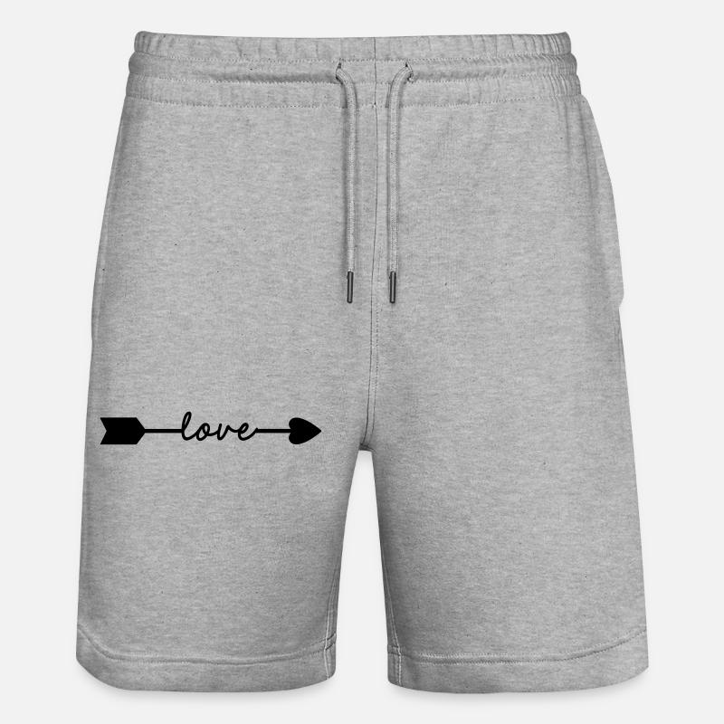 Love - Short de jogging bio TRAINER Stanley/Stella unisexe - gris chiné