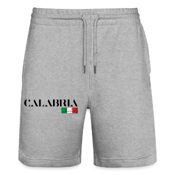 CALABRIA KALABRIEN ITALIA ITALY (b) - Stanley/Stella Trainer Unisex Organic Jogging Shorts - heather grey - Front - Nik (191cm) & Marisol (170cm)