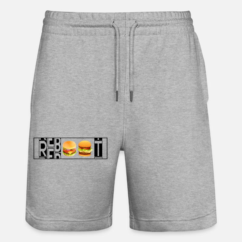 REBOOT - Short de jogging bio TRAINER Stanley/Stella unisexe - gris chiné