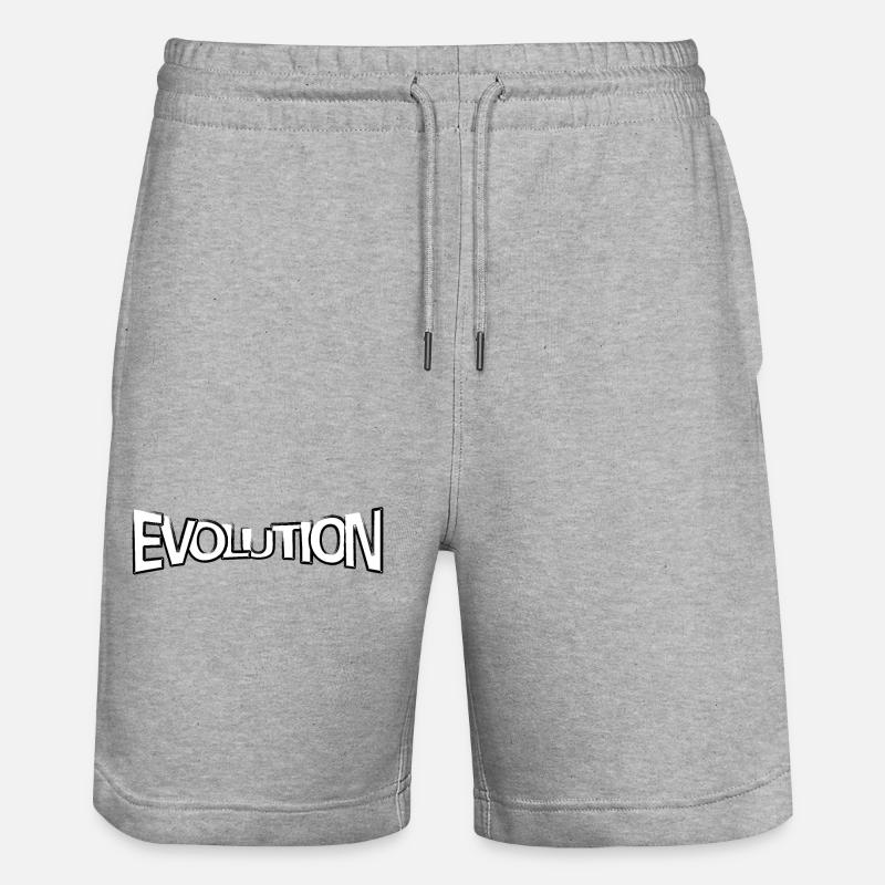 Evolution claim - Stanley/Stella Unisex Bio Joggingshorts Trainer  - Grau meliert