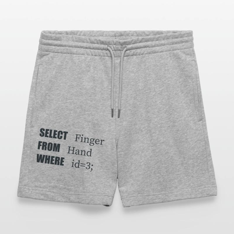 Hand Select Finger, Funny code. Coders Language Stanley/Stella Trainer Unisex Organic Jogging Shorts