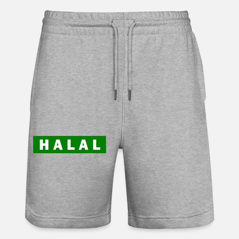 Halal - Short de jogging bio TRAINER Stanley/Stella unisexe - gris chiné