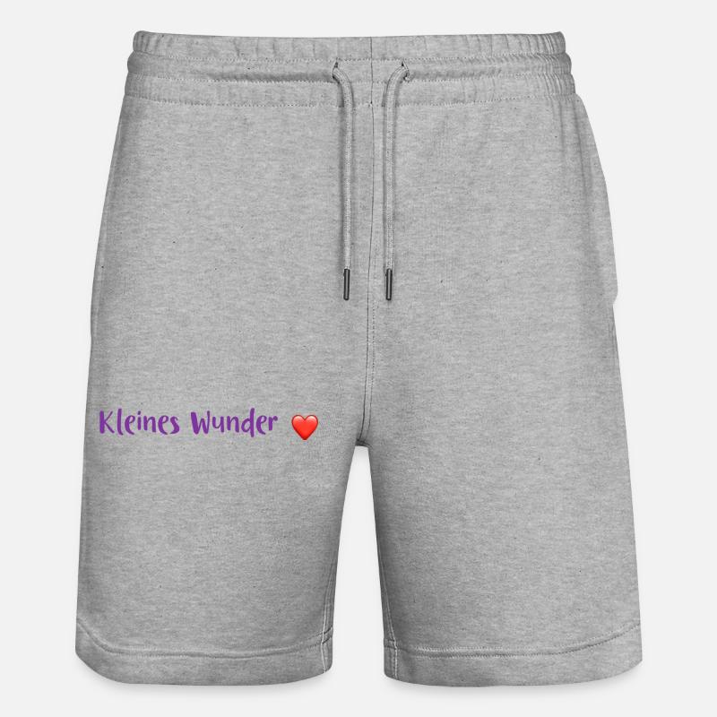 Petit miracle - Short de jogging bio TRAINER Stanley/Stella unisexe - gris chiné