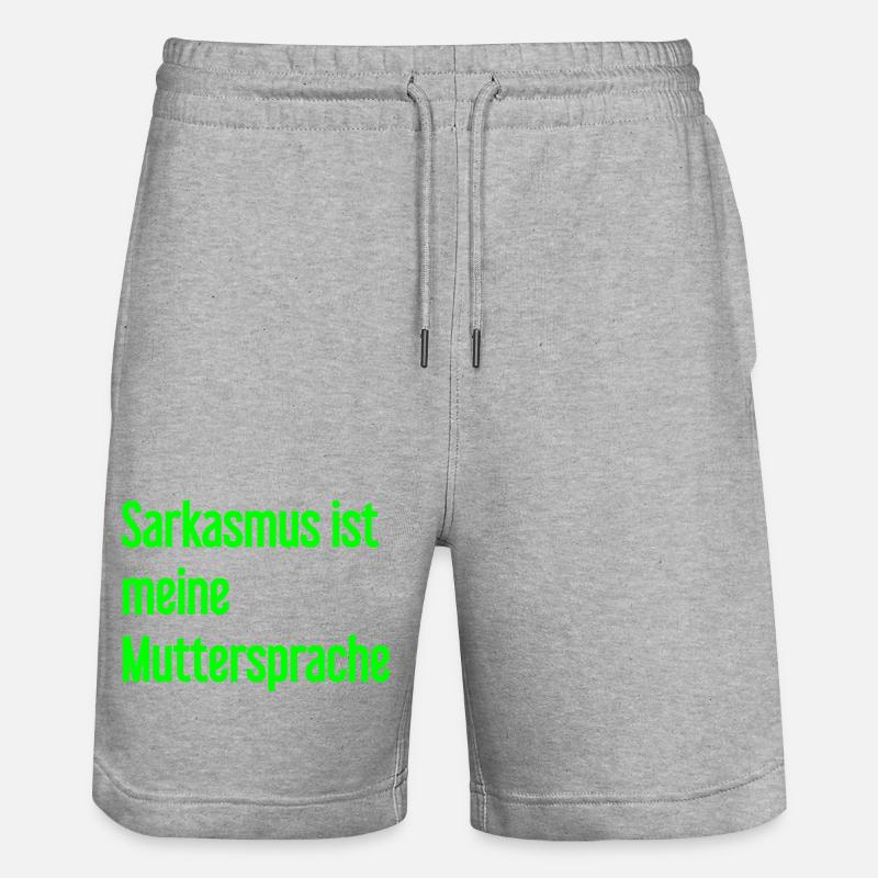 Sarcasme Pro - Short de jogging bio TRAINER Stanley/Stella unisexe - gris chiné
