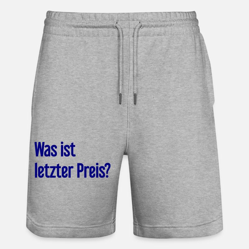 Quel est le dernier prix ? - Short de jogging bio TRAINER Stanley/Stella unisexe - gris chiné