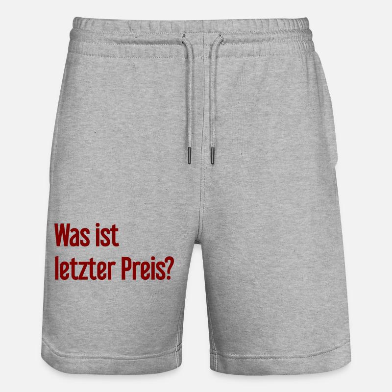Quel est le dernier prix ? - Short de jogging bio TRAINER Stanley/Stella unisexe - gris chiné