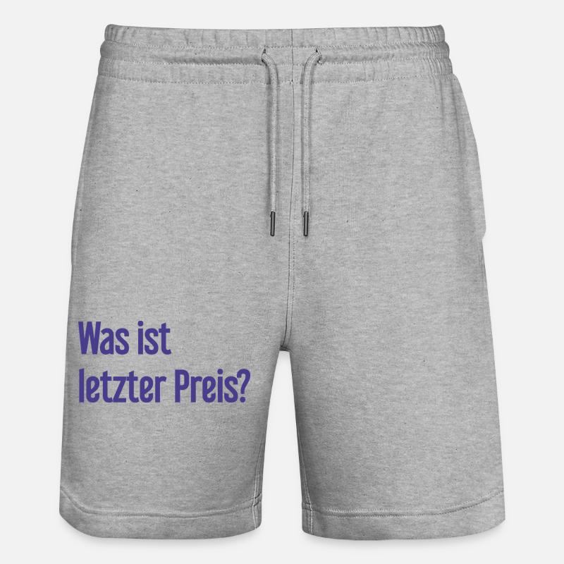 Quel est le dernier prix ? - Short de jogging bio TRAINER Stanley/Stella unisexe - gris chiné