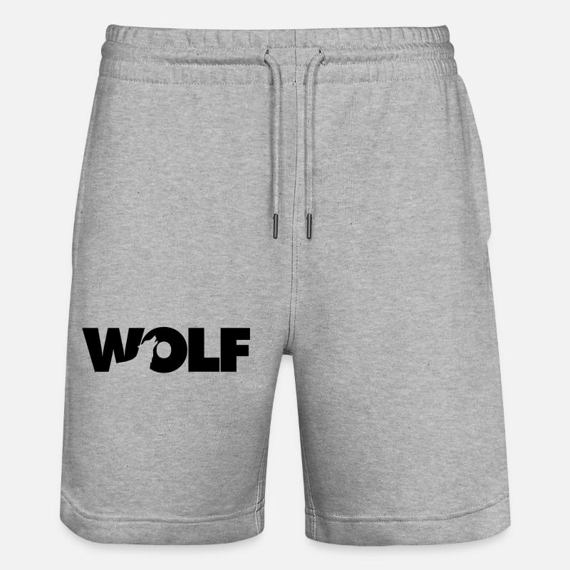 Loup - Short de jogging bio TRAINER Stanley/Stella unisexe - gris chiné