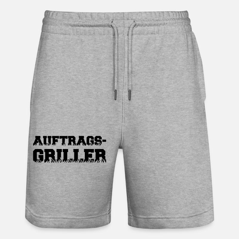 Grilleur sous contrat - Short de jogging bio TRAINER Stanley/Stella unisexe - gris chiné