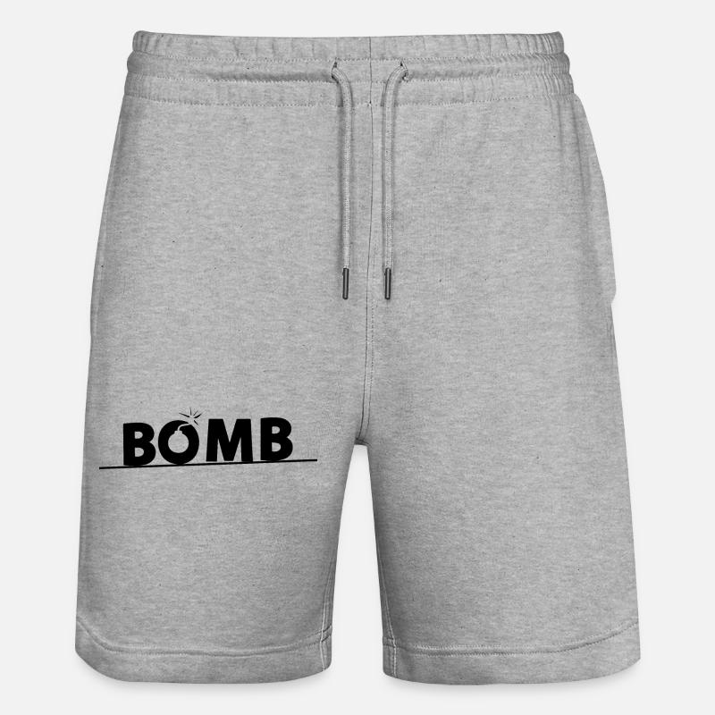 Bombe - Short de jogging bio TRAINER Stanley/Stella unisexe - gris chiné