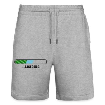 Chargement - Short de jogging bio TRAINER Stanley/Stella unisexe - gris chiné - Devant - Nik (191cm) & Marisol (170cm)
