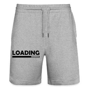Chargement - Short de jogging bio TRAINER Stanley/Stella unisexe - gris chiné - Devant - Nik (191cm) & Marisol (170cm)