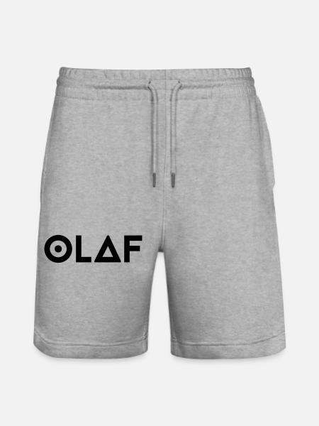 Prénom Olaf - Short de jogging bio TRAINER Stanley/Stella unisexe - gris chiné