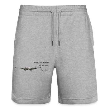 Super Constellation - Stanley/Stella Unisex Bio Joggingshorts Trainer  - Grau meliert - Vorne - Nik (191cm) & Marisol (170cm)