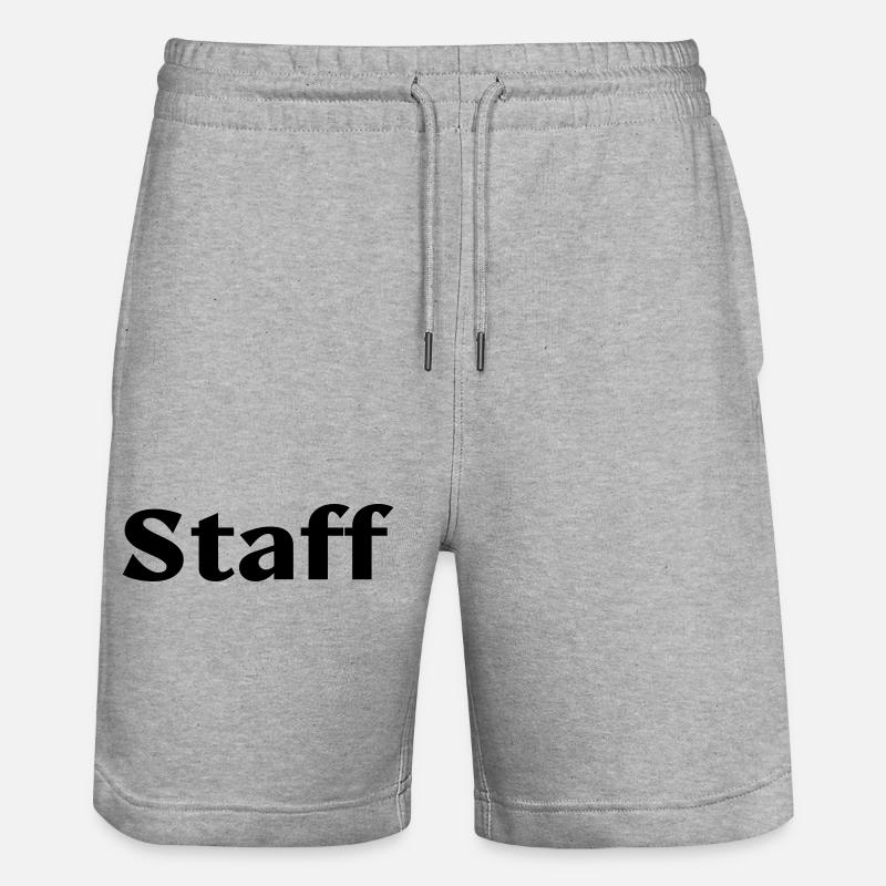 staff - Stanley/Stella Unisex Bio Joggingshorts Trainer  - Grau meliert